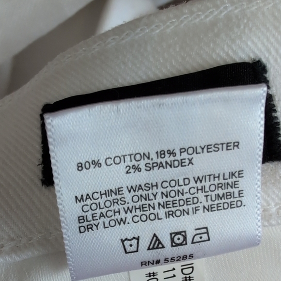 Express Women's Crisp White Mid Rise 70s Flare Jeans 8L P247 - Picture 15 of 15